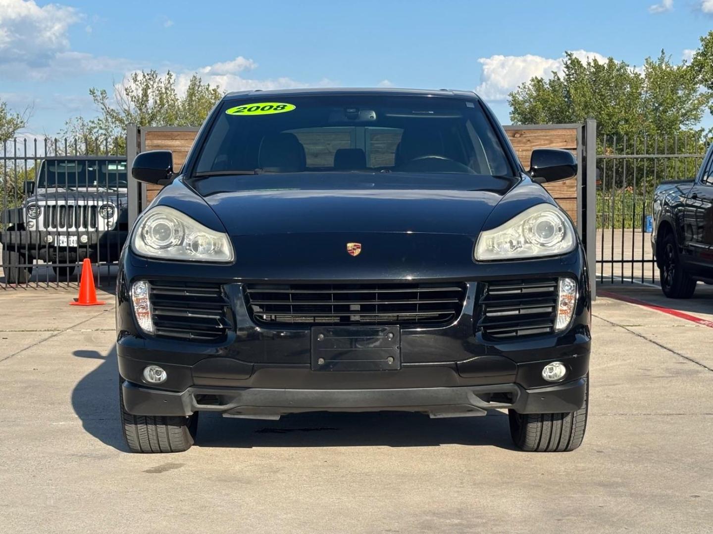 2008 Black Porsche Cayenne S (WP1AB29P68L) with an 4.8L V-8 gasoline direct injection engine, located at 2401 E Main St., Grand Prairie, TX, 75050, (972) 262-4440, 32.748981, -96.969643 - Photo#0