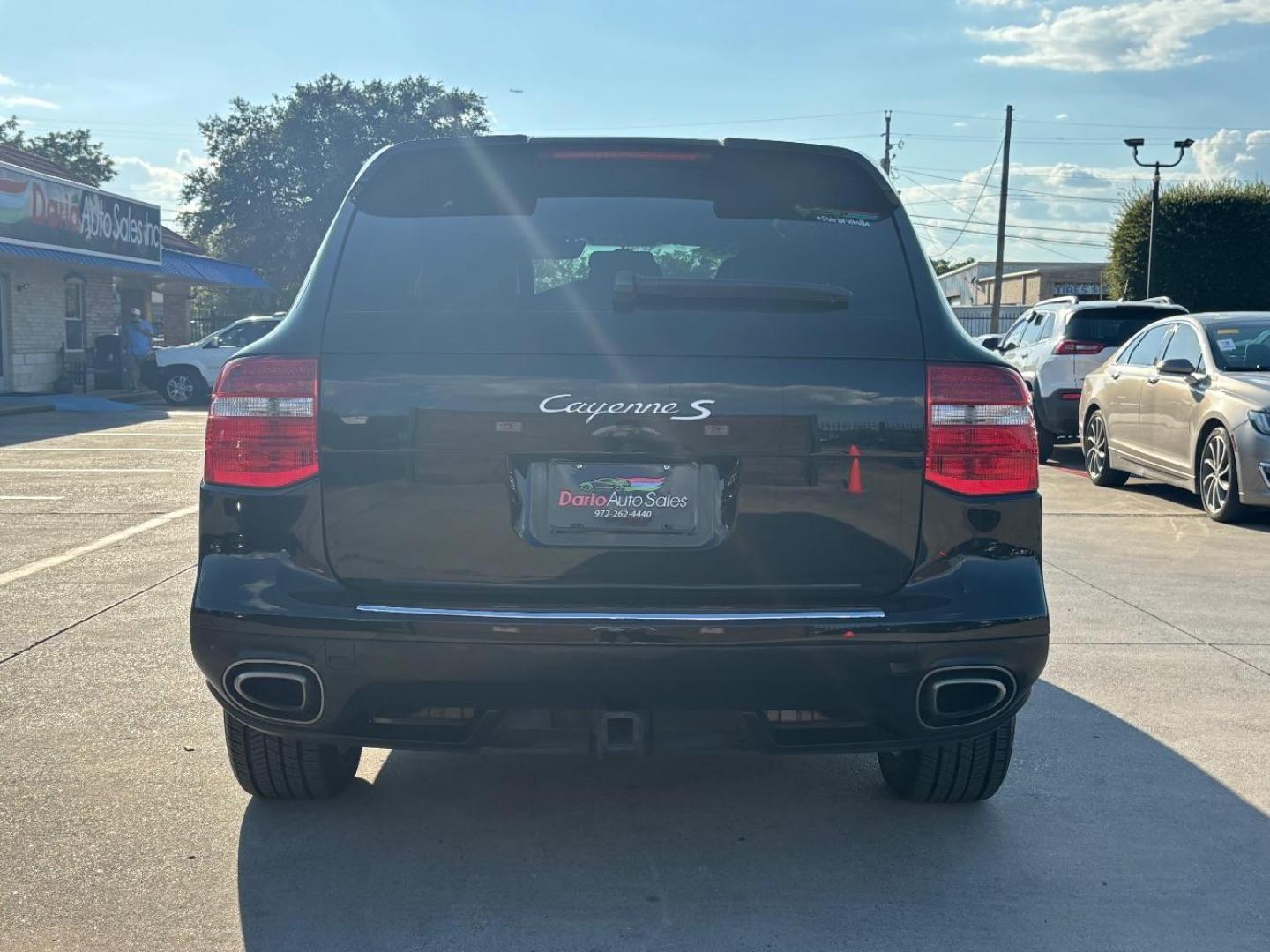 2008 Black Porsche Cayenne S (WP1AB29P68L) with an 4.8L V-8 gasoline direct injection engine, located at 2401 E Main St., Grand Prairie, TX, 75050, (972) 262-4440, 32.748981, -96.969643 - Photo#6