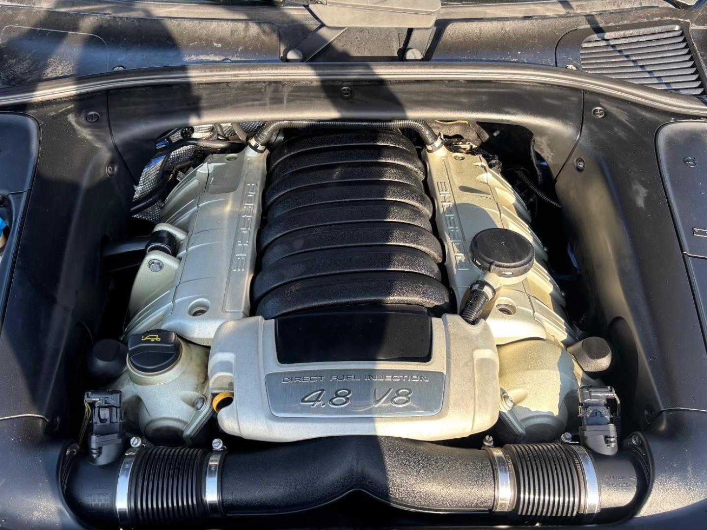 2008 Black Porsche Cayenne S (WP1AB29P68L) with an 4.8L V-8 gasoline direct injection engine, located at 2401 E Main St., Grand Prairie, TX, 75050, (972) 262-4440, 32.748981, -96.969643 - Photo#16