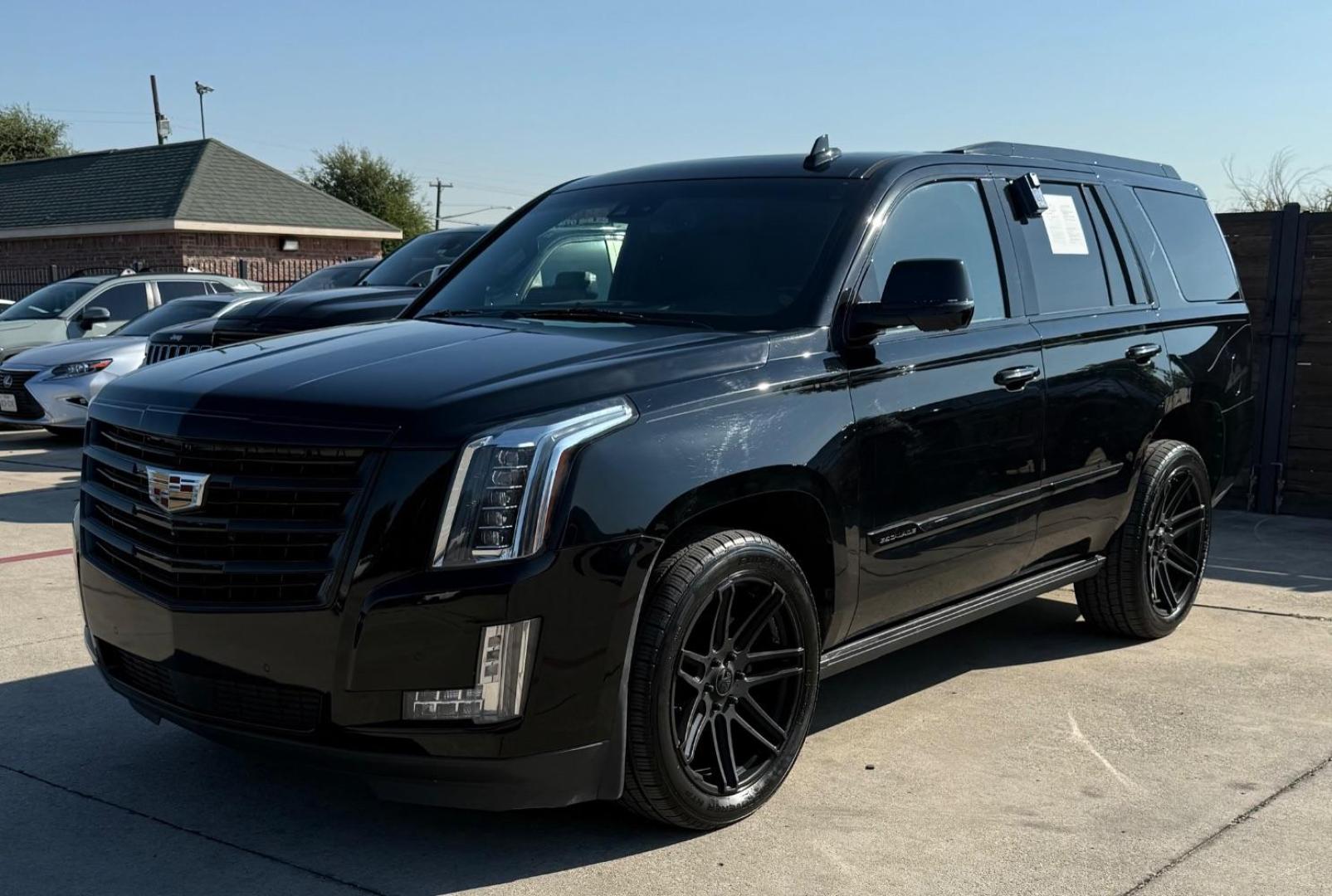 2015 Black Cadillac Escalade Platinum (1GYS4PKJ4FR) with an EcoTec3 6.2L V-8 gasoline direct injection engine, located at 2401 E Main St., Grand Prairie, TX, 75050, (972) 262-4440, 32.748981, -96.969643 - Photo#3