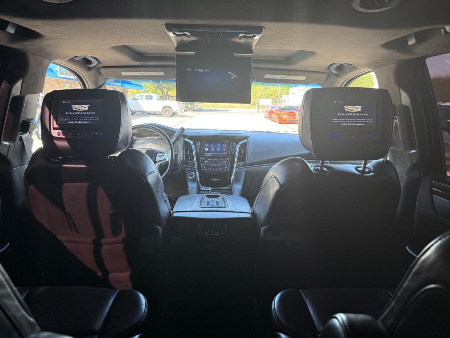 2015 Black Cadillac Escalade Platinum (1GYS4PKJ4FR) with an EcoTec3 6.2L V-8 gasoline direct injection engine, located at 2401 E Main St., Grand Prairie, TX, 75050, (972) 262-4440, 32.748981, -96.969643 - Photo#33