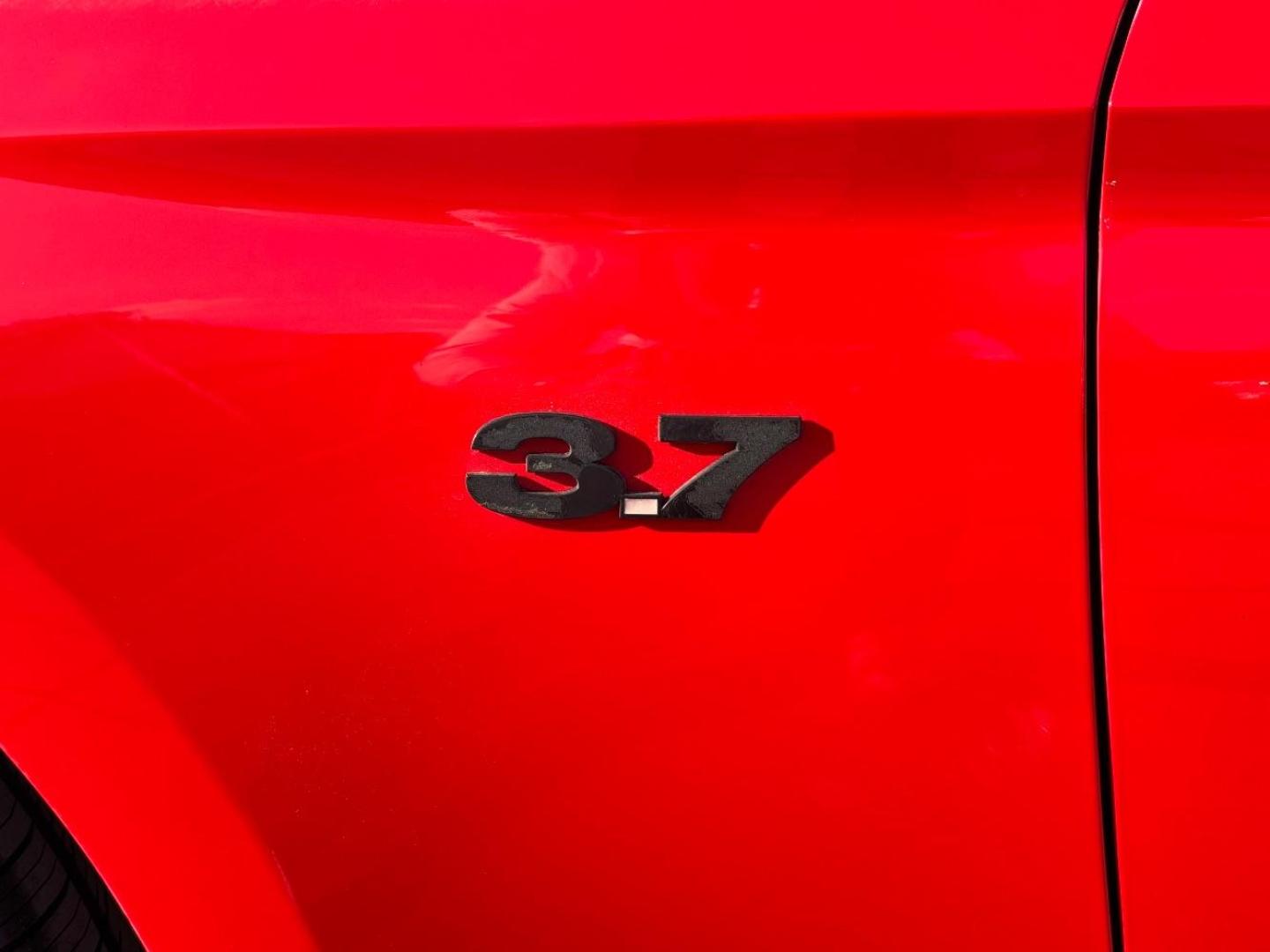 2016 Red Ford Mustang V6 (1FA6P8AM0G5) with an 3.7L V-6 DOHC engine, located at 2401 E Main St., Grand Prairie, TX, 75050, (972) 262-4440, 32.748981, -96.969643 - Photo#4