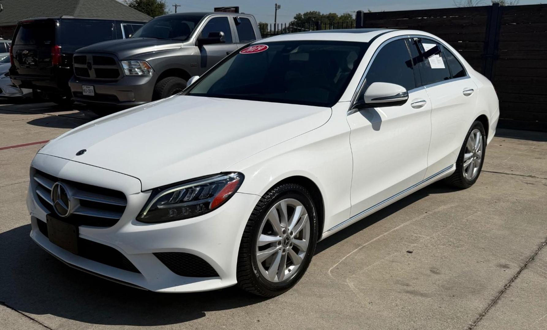 2019 White Mercedes-Benz C 300 s (55SWF8DB5KU) , located at 2401 E Main St., Grand Prairie, TX, 75050, (972) 262-4440, 32.748981, -96.969643 - Photo#3