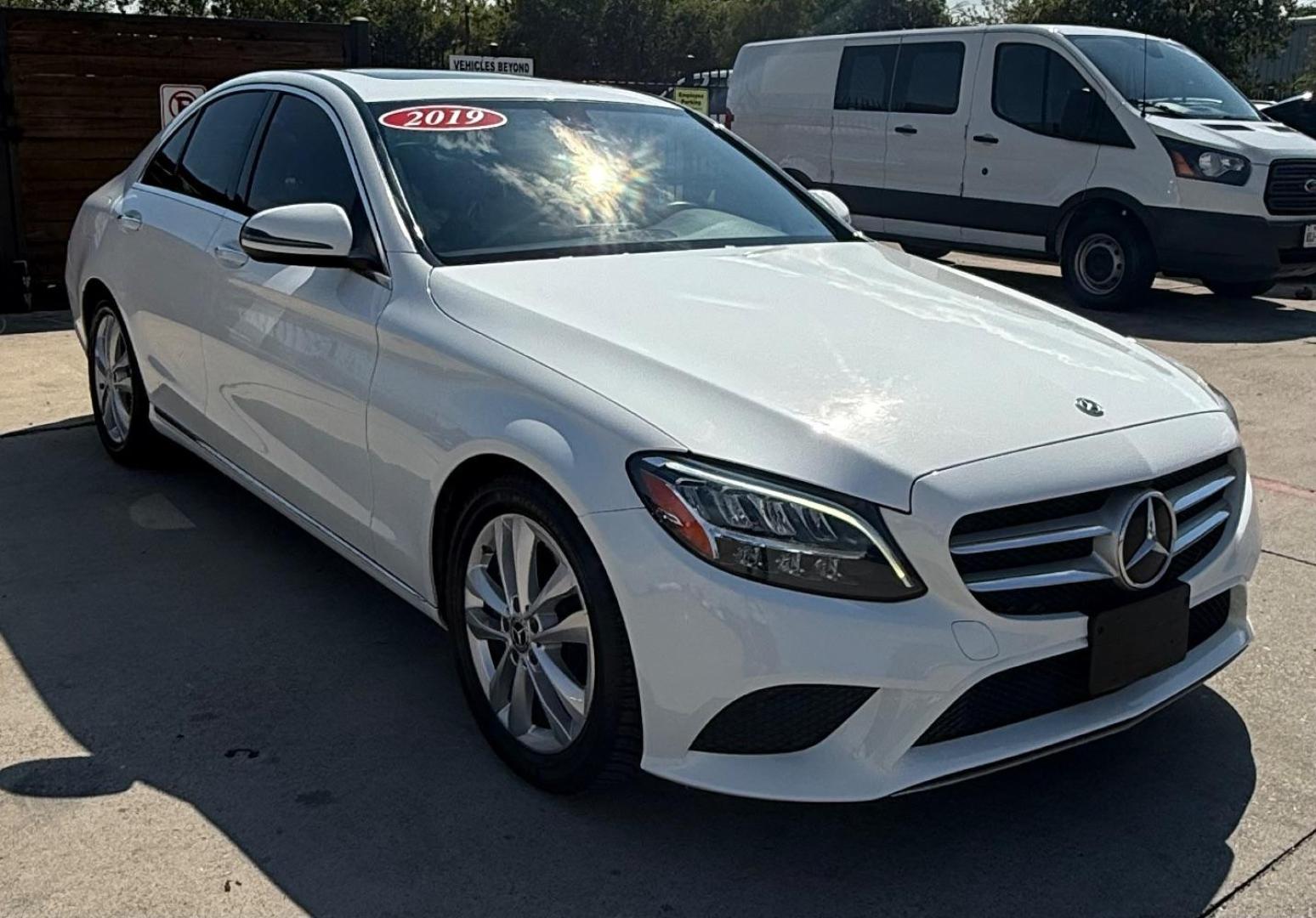 2019 White Mercedes-Benz C 300 s (55SWF8DB5KU) , located at 2401 E Main St., Grand Prairie, TX, 75050, (972) 262-4440, 32.748981, -96.969643 - Photo#22