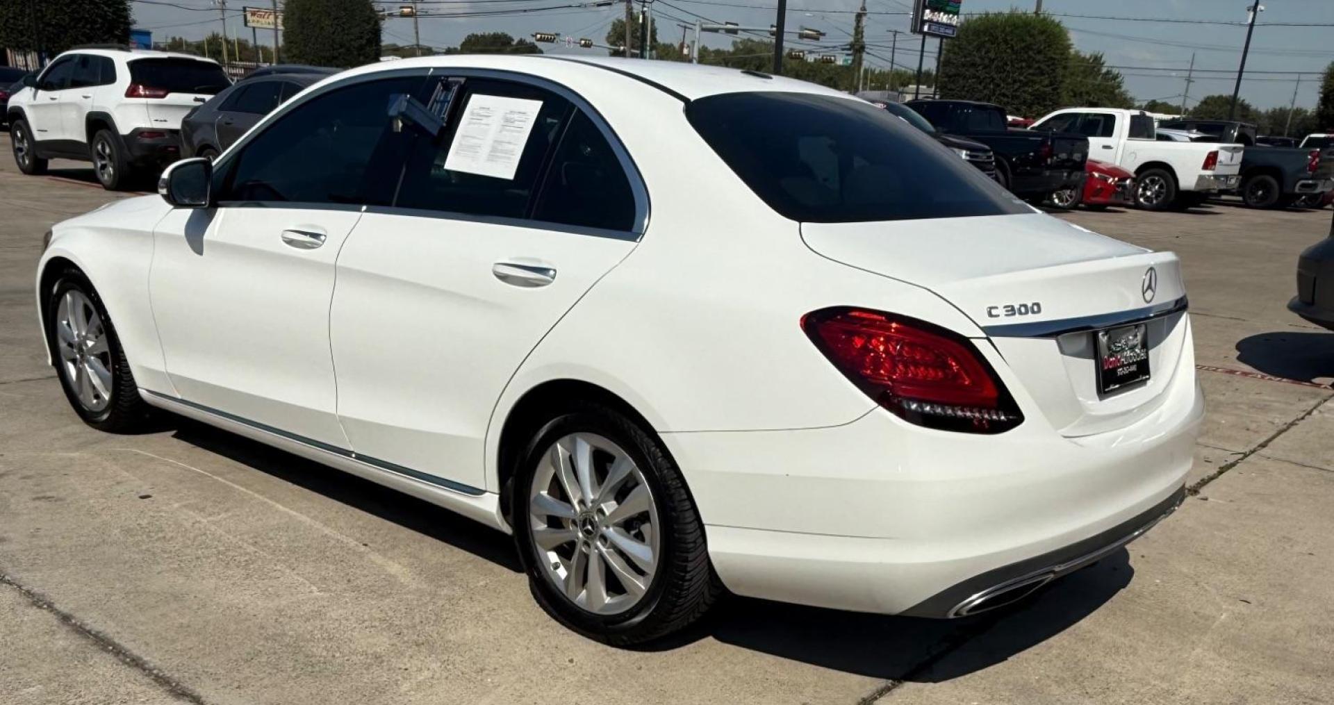 2019 White Mercedes-Benz C 300 (55SWF8DB5KU) , located at 2401 E Main St., Grand Prairie, TX, 75050, (972) 262-4440, 32.748981, -96.969643 - Photo#2