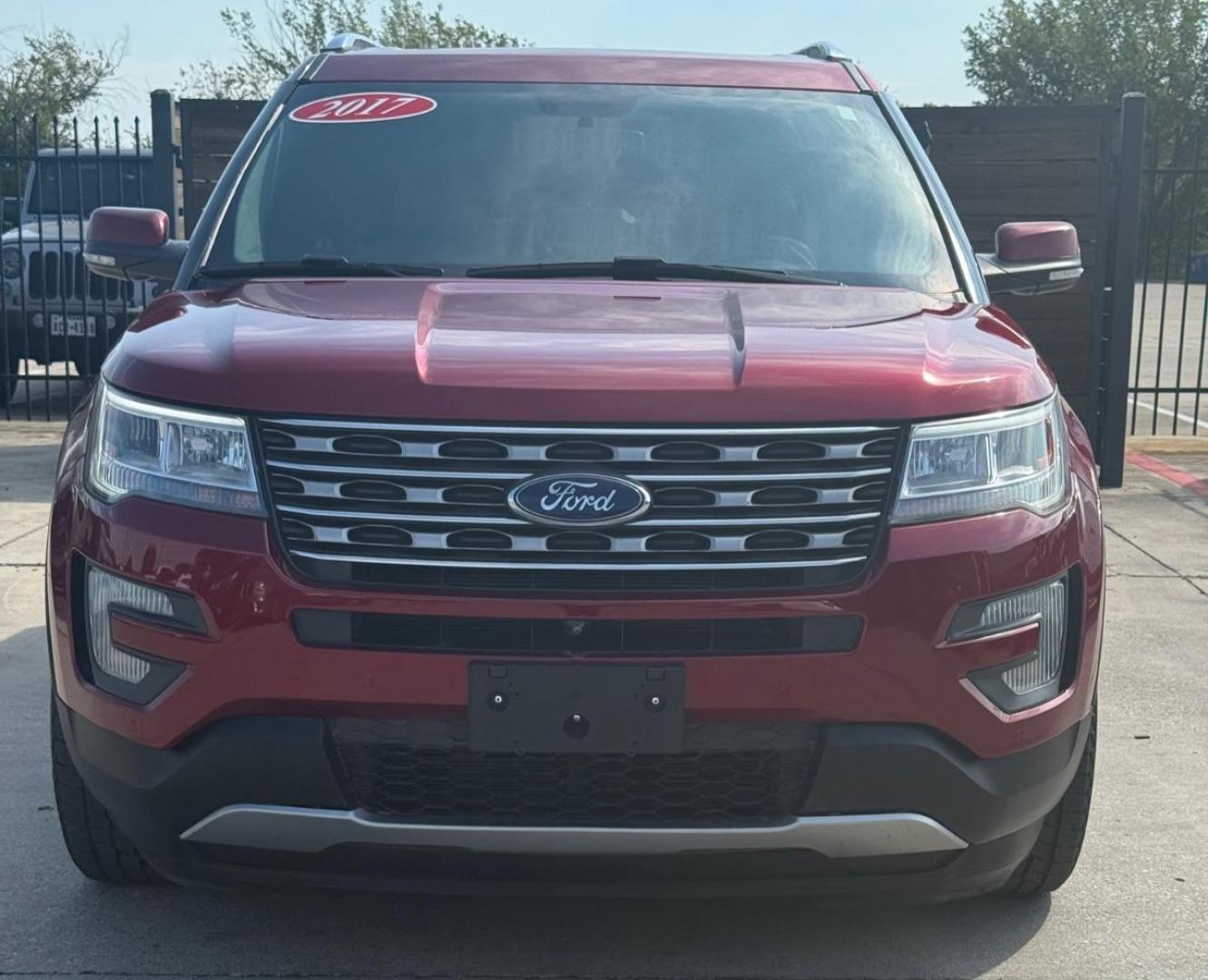 2017 Red Ford Explorer Limited (1FM5K7F81HG) with an EcoBoost 2.3L I-4 gasoline direct injection engine, located at 2401 E Main St., Grand Prairie, TX, 75050, (972) 262-4440, 32.748981, -96.969643 - Photo#0
