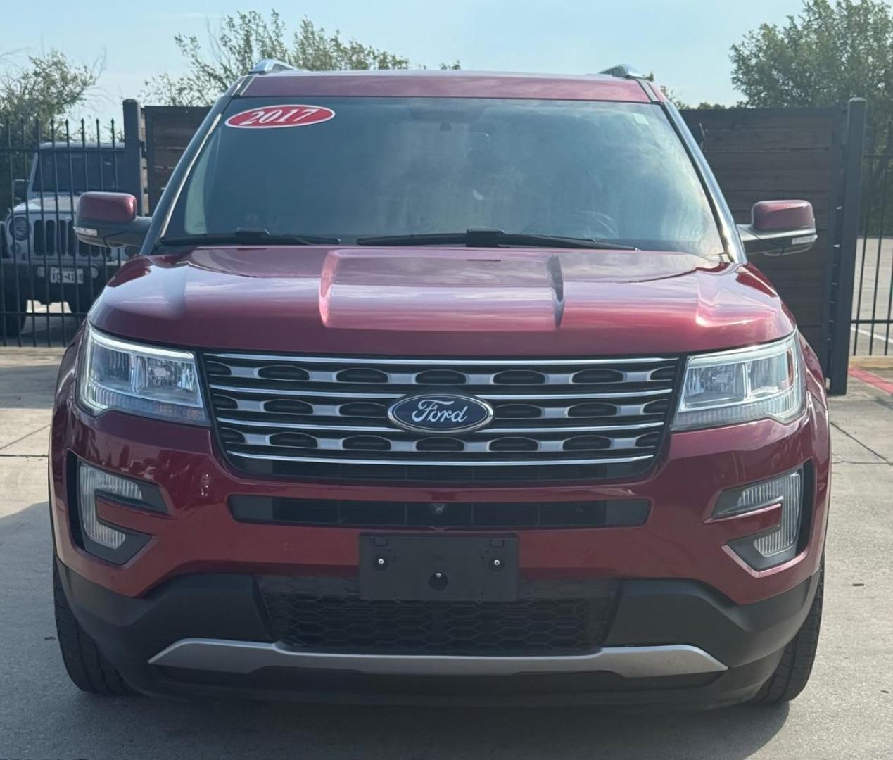 2017 Red Ford Explorer Limited (1FM5K7F81HG) with an EcoBoost 2.3L I-4 gasoline direct injection engine, located at 2401 E Main St., Grand Prairie, TX, 75050, (972) 262-4440, 32.748981, -96.969643 - Photo#1
