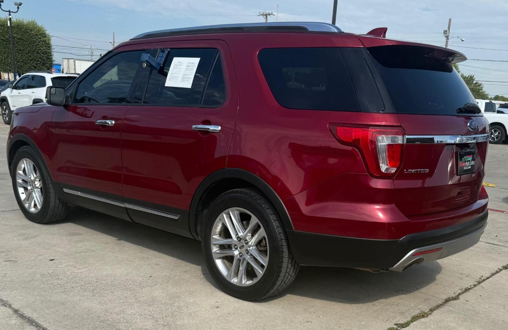 2017 Red Ford Explorer Limited (1FM5K7F81HG) with an EcoBoost 2.3L I-4 gasoline direct injection engine, located at 2401 E Main St., Grand Prairie, TX, 75050, (972) 262-4440, 32.748981, -96.969643 - Photo#7