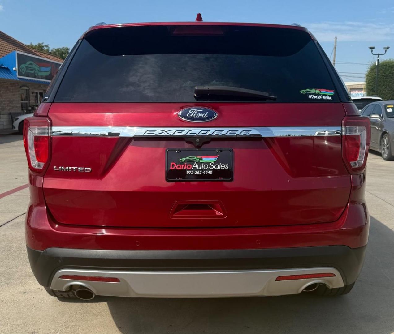 2017 Red Ford Explorer Limited (1FM5K7F81HG) with an EcoBoost 2.3L I-4 gasoline direct injection engine, located at 2401 E Main St., Grand Prairie, TX, 75050, (972) 262-4440, 32.748981, -96.969643 - Photo#8
