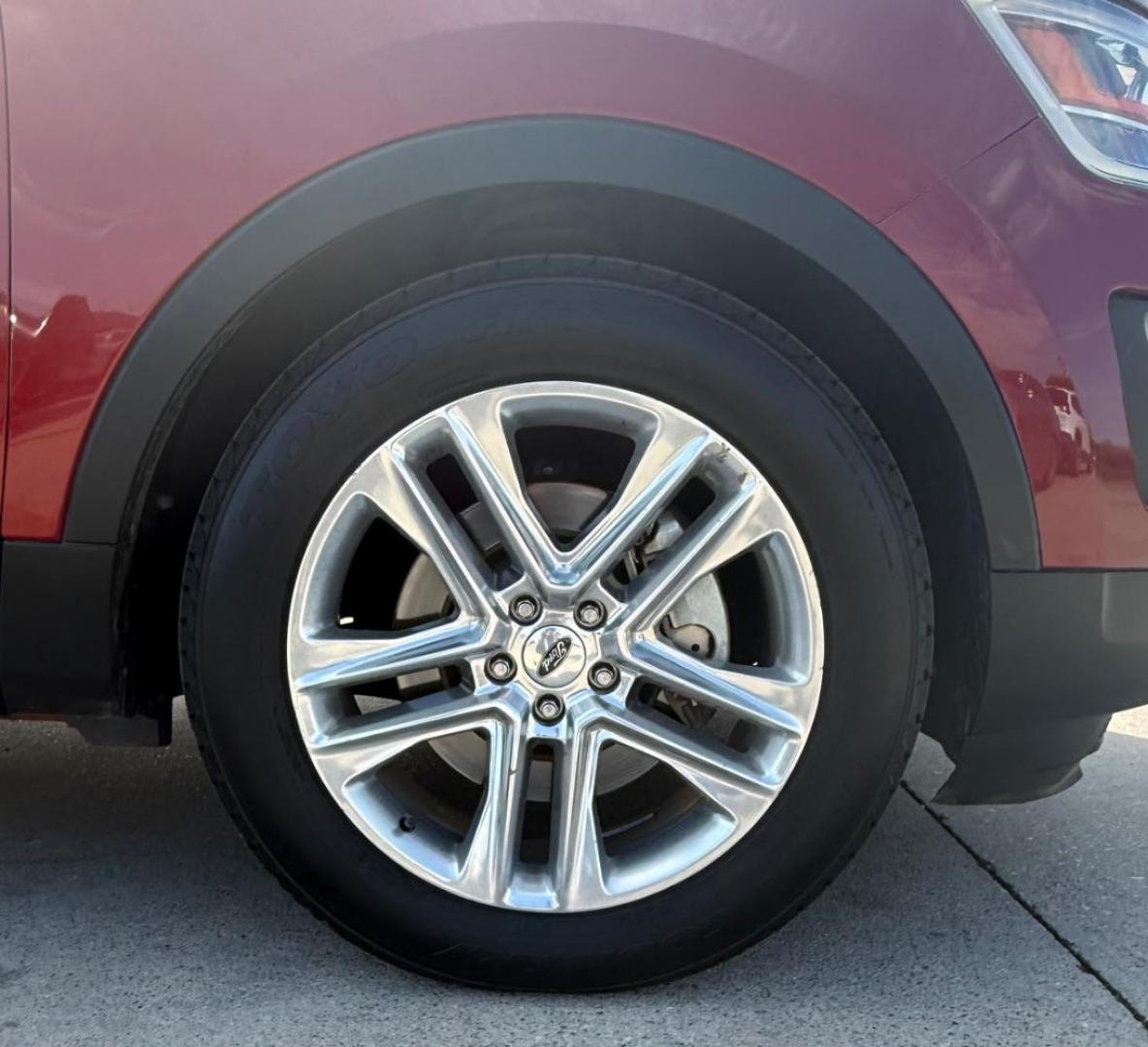 2017 Red Ford Explorer Limited (1FM5K7F81HG) with an EcoBoost 2.3L I-4 gasoline direct injection engine, located at 2401 E Main St., Grand Prairie, TX, 75050, (972) 262-4440, 32.748981, -96.969643 - Photo#14