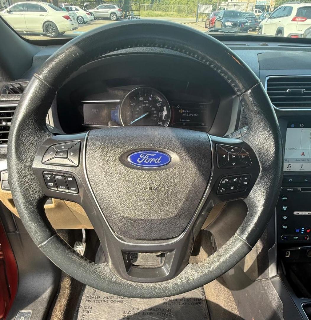2017 Red Ford Explorer Limited (1FM5K7F81HG) with an EcoBoost 2.3L I-4 gasoline direct injection engine, located at 2401 E Main St., Grand Prairie, TX, 75050, (972) 262-4440, 32.748981, -96.969643 - Photo#20