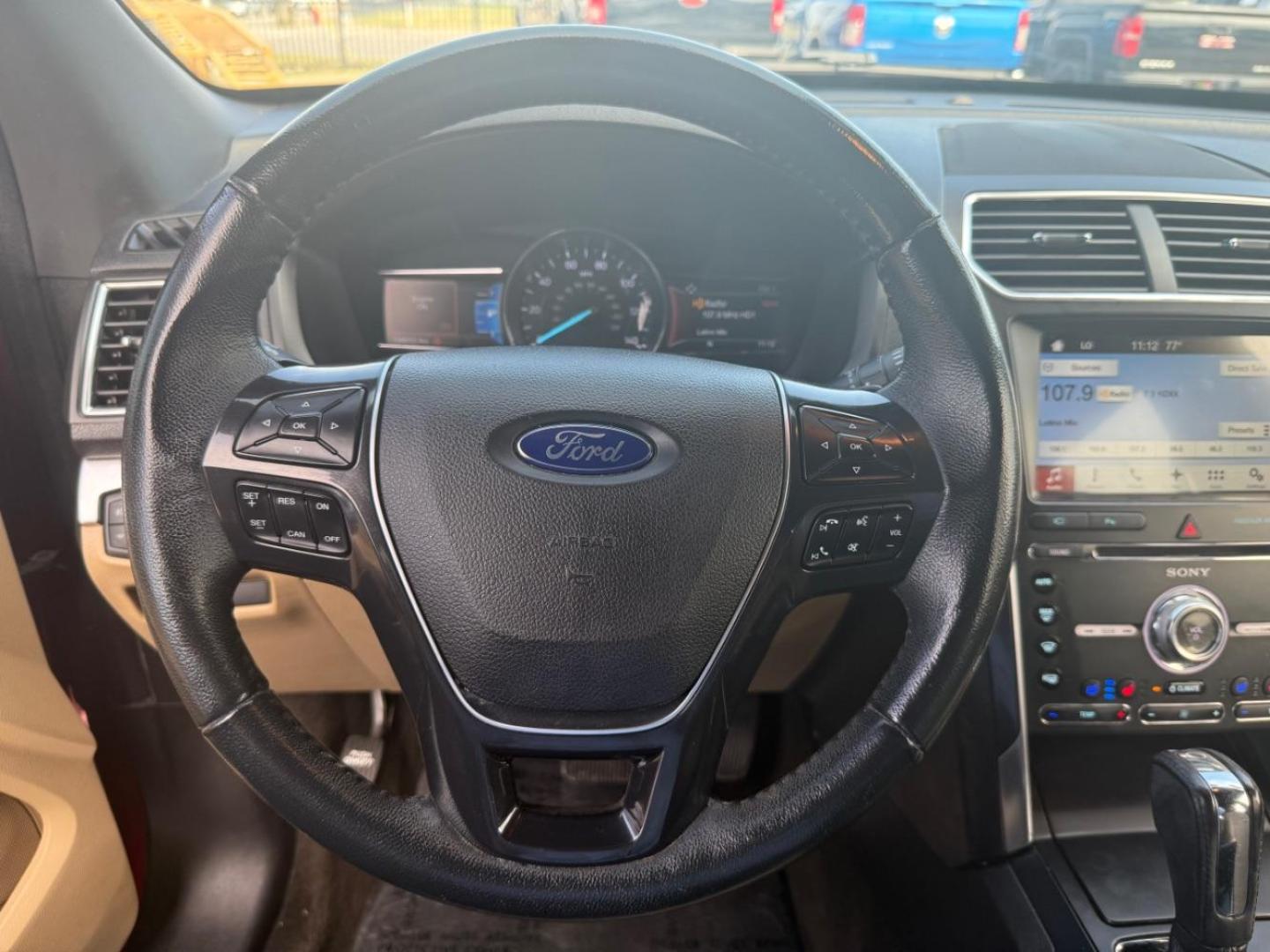 2017 Red Ford Explorer Limited (1FM5K7F81HG) with an EcoBoost 2.3L I-4 gasoline direct injection engine, located at 2401 E Main St., Grand Prairie, TX, 75050, (972) 262-4440, 32.748981, -96.969643 - Photo#21