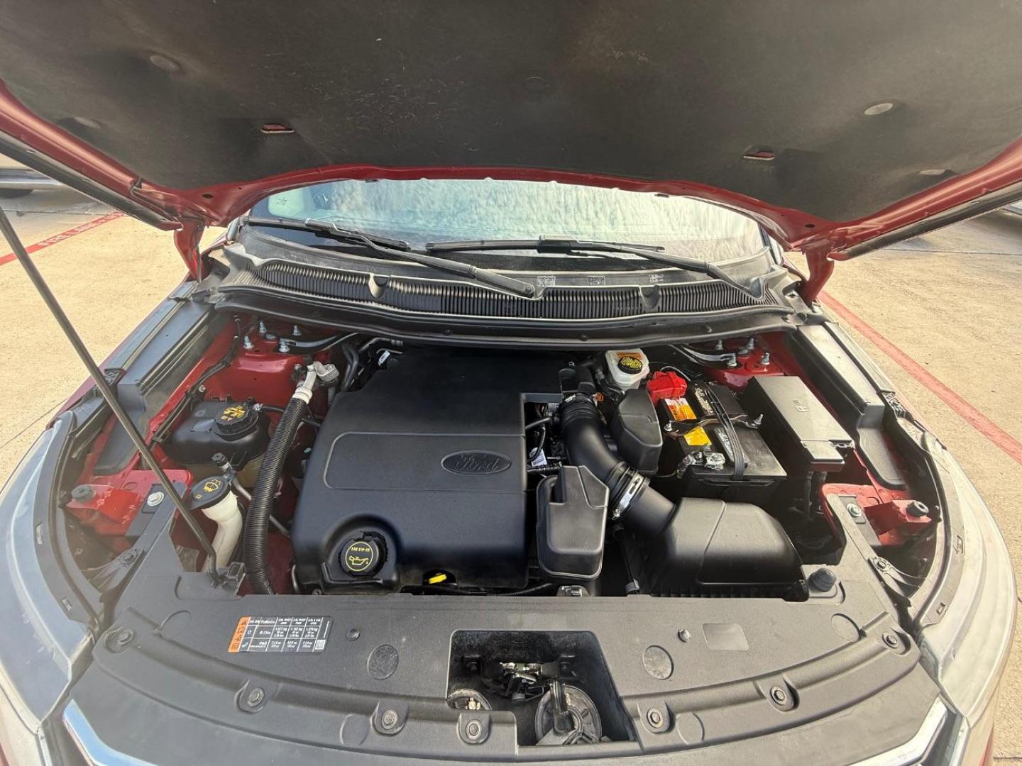 2017 Red Ford Explorer Limited (1FM5K7F81HG) with an EcoBoost 2.3L I-4 gasoline direct injection engine, located at 2401 E Main St., Grand Prairie, TX, 75050, (972) 262-4440, 32.748981, -96.969643 - Photo#37