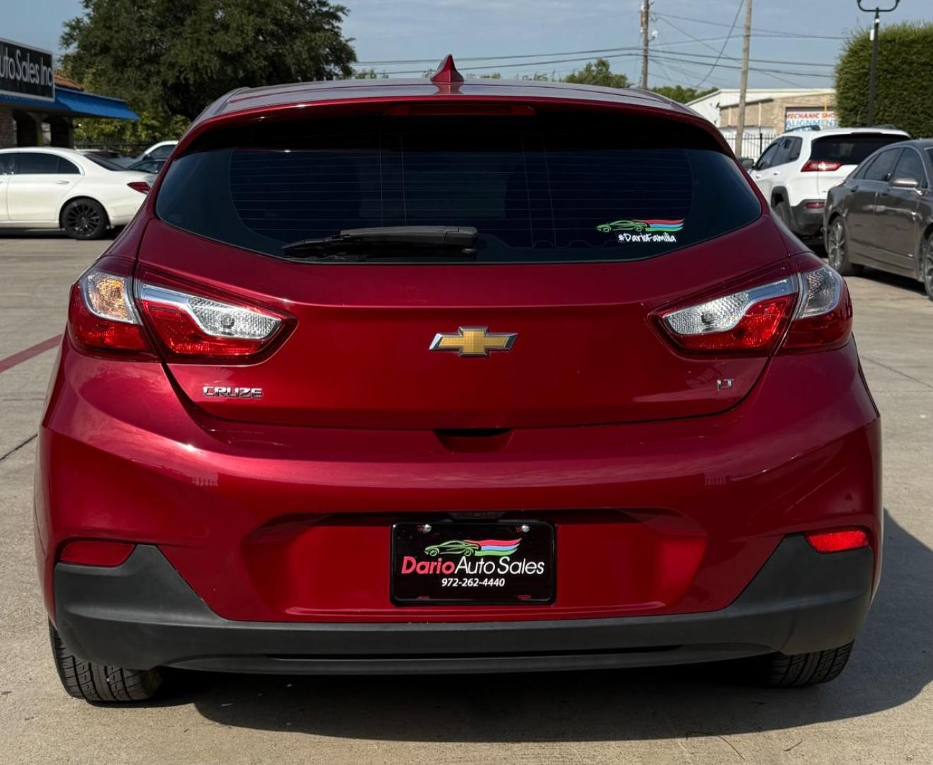 2017 Red Chevrolet Cruze LT Auto (3G1BE6SM3HS) with an 1.4L I-4 gasoline direct injection engine, located at 2401 E Main St., Grand Prairie, TX, 75050, (972) 262-4440, 32.748981, -96.969643 - Photo#7