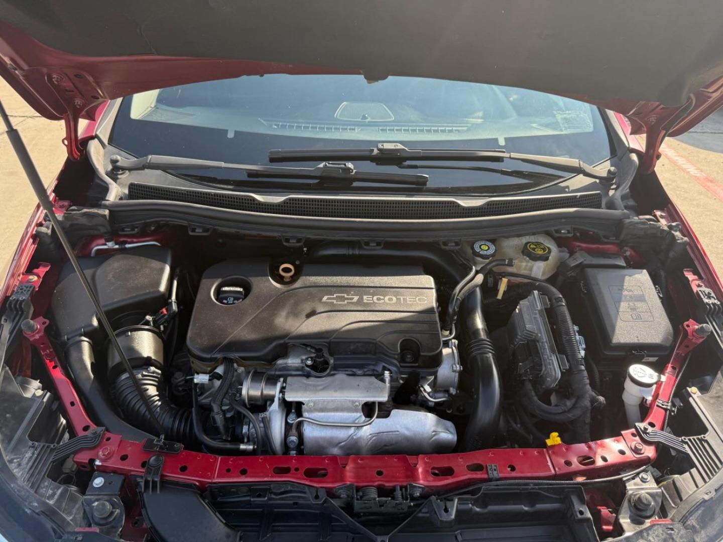 2017 Red Chevrolet Cruze LT Auto (3G1BE6SM3HS) with an 1.4L I-4 gasoline direct injection engine, located at 2401 E Main St., Grand Prairie, TX, 75050, (972) 262-4440, 32.748981, -96.969643 - Photo#30
