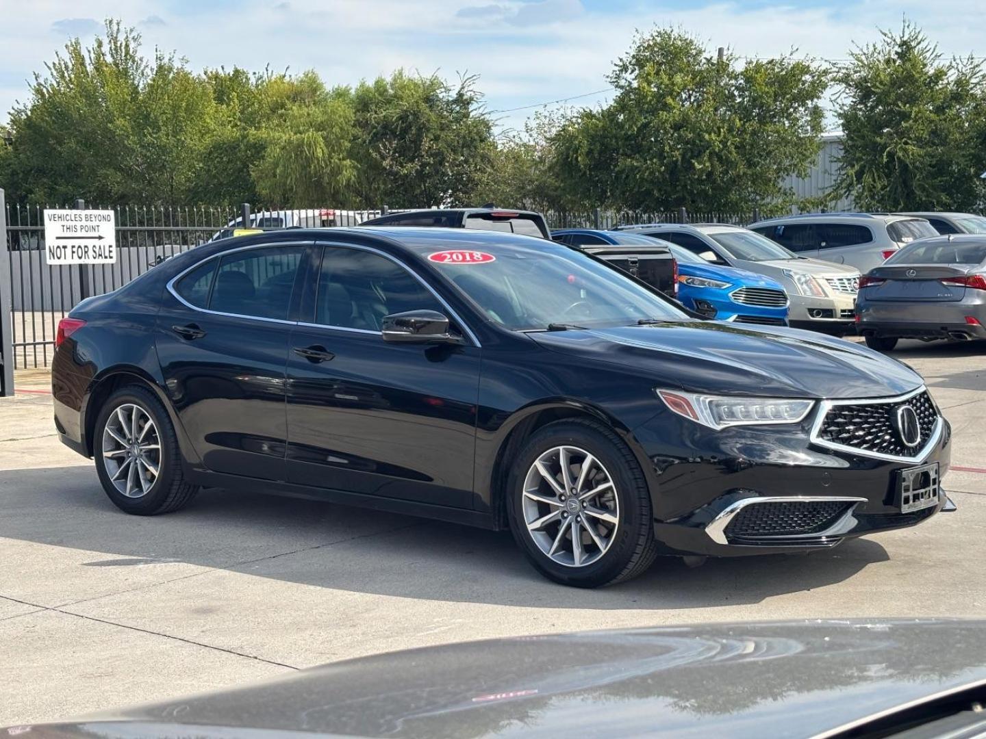 2018 Black Acura Tlx (19UUB1F38JA) with an 2.4L V4 engine, located at 2401 E Main St., Grand Prairie, TX, 75050, (972) 262-4440, 32.748981, -96.969643 - Photo#12