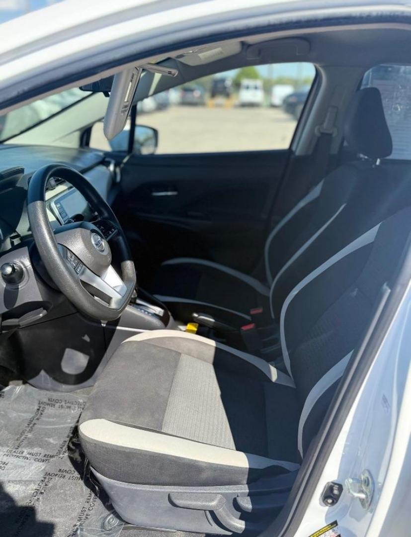 2021 WHITE Nissan Versa SV Xtronic CVT (3N1CN8EV7ML) with an 1.6L I-4 DOHC engine, located at 2401 E Main St., Grand Prairie, TX, 75050, (972) 262-4440, 32.748981, -96.969643 - Photo#20