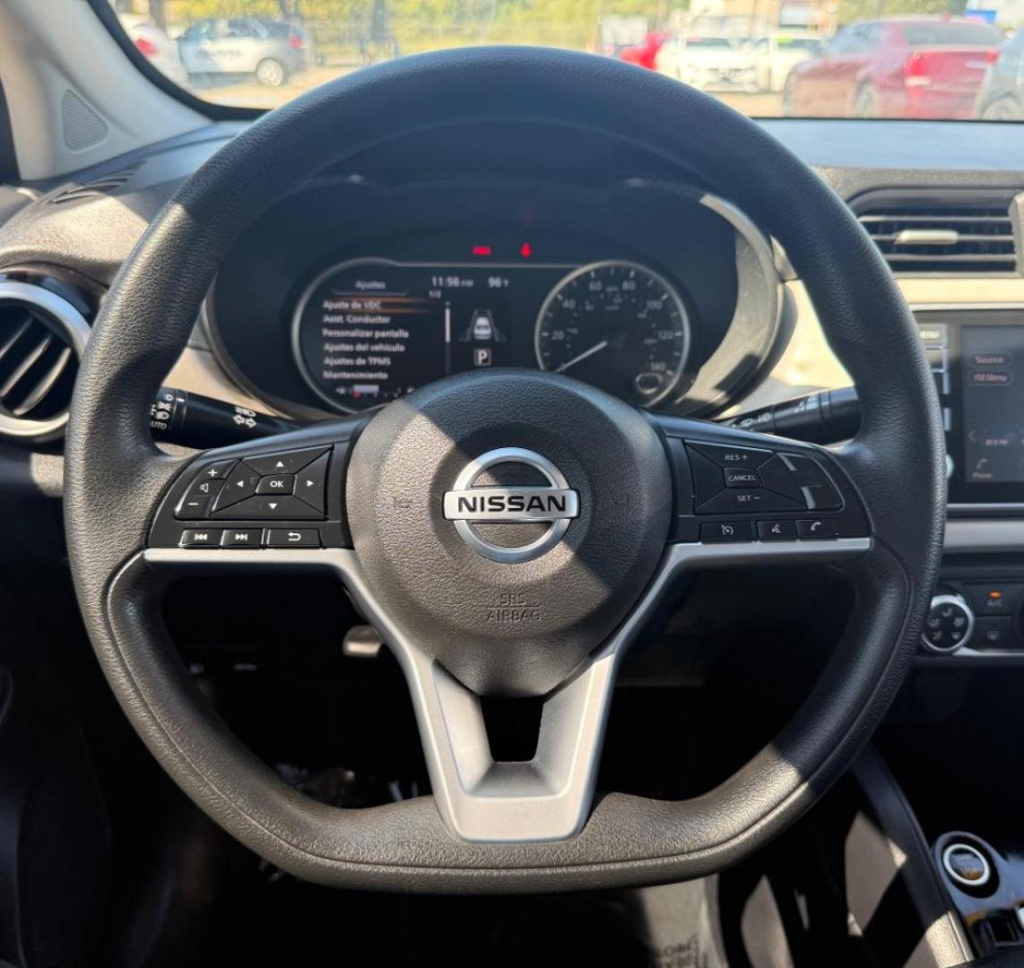 2021 WHITE Nissan Versa SV Xtronic CVT (3N1CN8EV7ML) with an 1.6L I-4 DOHC engine, located at 2401 E Main St., Grand Prairie, TX, 75050, (972) 262-4440, 32.748981, -96.969643 - Photo#22