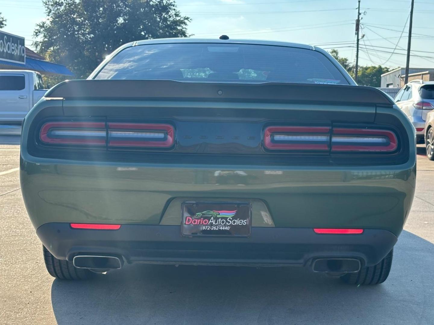 2020 Green Dodge Challenger R/T (2C3CDZBT5LH) with an HEMI 5.7L V-8 variable valve control engine, located at 2401 E Main St., Grand Prairie, TX, 75050, (972) 262-4440, 32.748981, -96.969643 - Photo#7