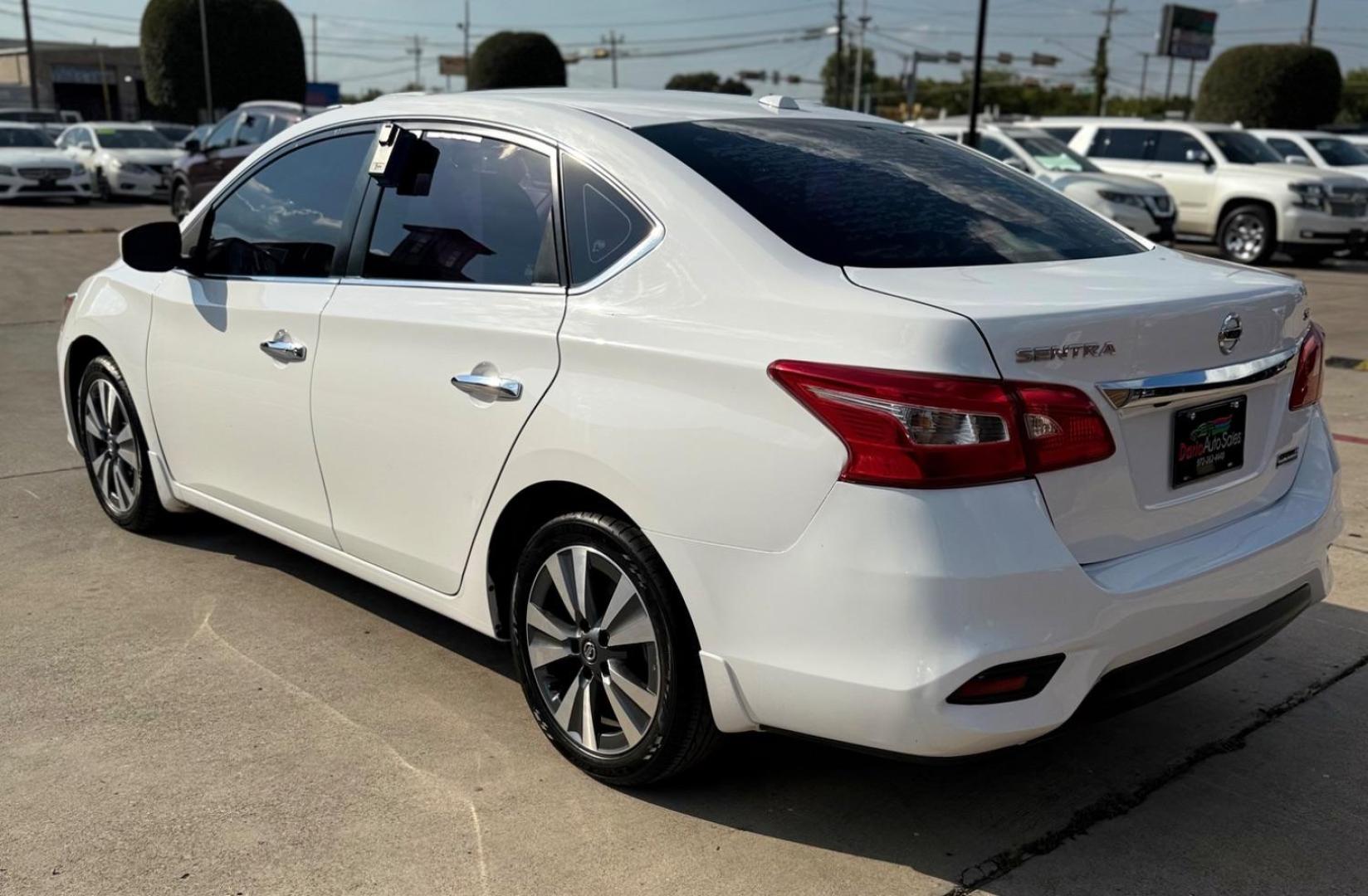 2019 White Nissan Sentra SV (3N1AB7AP3KY) with an 1.8L I-4 DOHC engine, located at 2401 E Main St., Grand Prairie, TX, 75050, (972) 262-4440, 32.748981, -96.969643 - Photo#6