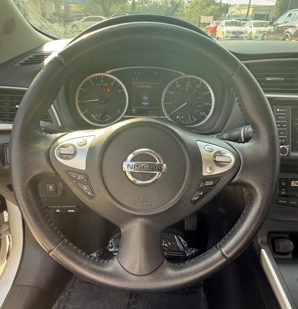 2019 White Nissan Sentra SV (3N1AB7AP3KY) with an 1.8L I-4 DOHC engine, located at 2401 E Main St., Grand Prairie, TX, 75050, (972) 262-4440, 32.748981, -96.969643 - Photo#20