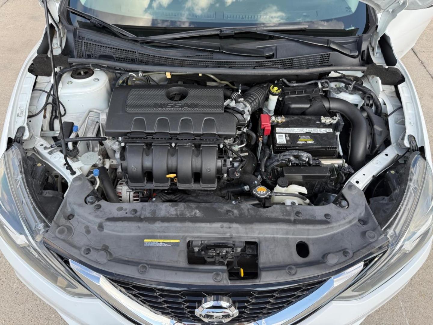2019 White Nissan Sentra SV (3N1AB7AP3KY) with an 1.8L I-4 DOHC engine, located at 2401 E Main St., Grand Prairie, TX, 75050, (972) 262-4440, 32.748981, -96.969643 - Photo#33