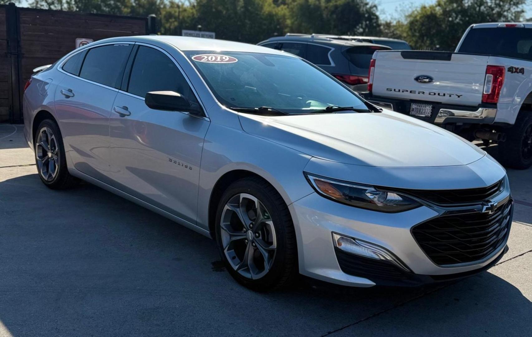 2019 Silver Chevrolet Malibu RS (1G1ZG5ST7KF) with an ECOTEC 1.5L I-4 gasoline direct injection engine, located at 2401 E Main St., Grand Prairie, TX, 75050, (972) 262-4440, 32.748981, -96.969643 - Photo#19