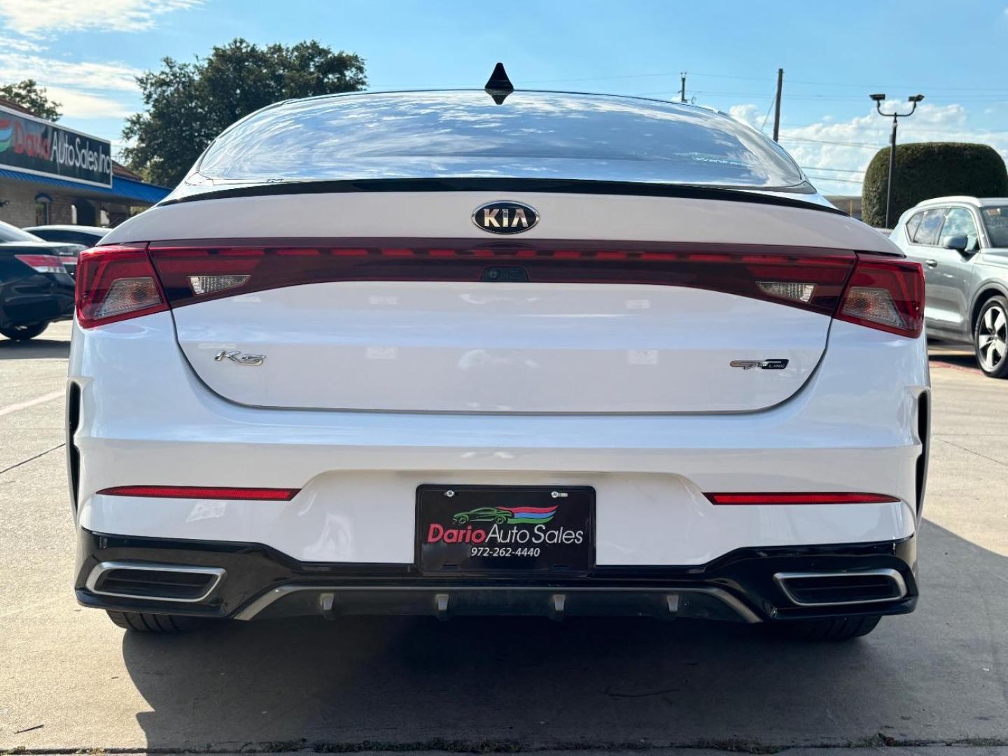 2021 White Kia K5 GT-Line (5XXG64J27MG) with an Gamma-II 1.6L I-4 gasoline direct injection engine, located at 2401 E Main St., Grand Prairie, TX, 75050, (972) 262-4440, 32.748981, -96.969643 - Photo#6