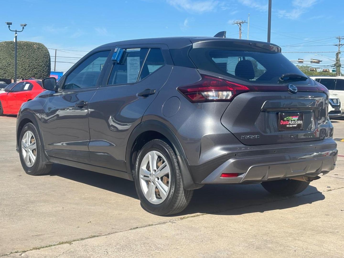 2021 Gray Nissan Kicks S Xtronic CVT (3N1CP5BV9ML) with an 1.6L I-4 DOHC engine, located at 2401 E Main St., Grand Prairie, TX, 75050, (972) 262-4440, 32.748981, -96.969643 - Photo#5