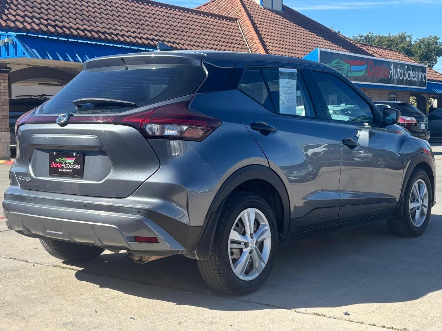 2021 Gray Nissan Kicks S Xtronic CVT (3N1CP5BV9ML) with an 1.6L I-4 DOHC engine, located at 2401 E Main St., Grand Prairie, TX, 75050, (972) 262-4440, 32.748981, -96.969643 - Photo#8