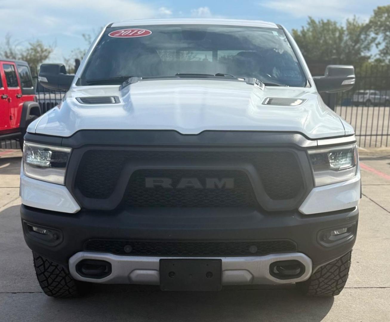 2019 White Ram 1500 Rebel Crew Cab 4x4 5'7 Box (1C6SRFLT4KN) , located at 2401 E Main St., Grand Prairie, TX, 75050, (972) 262-4440, 32.748981, -96.969643 - Photo#0