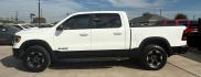 2019 White Ram 1500 Rebel Crew Cab 4x4 5'7 Box (1C6SRFLT4KN) , located at 2401 E Main St., Grand Prairie, TX, 75050, (972) 262-4440, 32.748981, -96.969643 - Photo#5