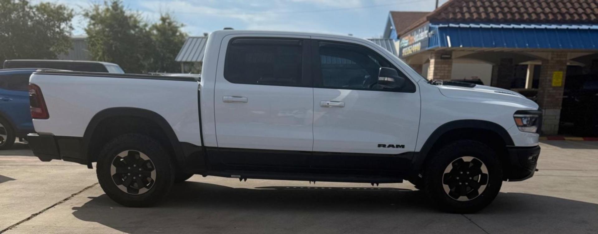 2019 White Ram 1500 Rebel Crew Cab 4x4 5'7 Box (1C6SRFLT4KN) , located at 2401 E Main St., Grand Prairie, TX, 75050, (972) 262-4440, 32.748981, -96.969643 - Photo#16