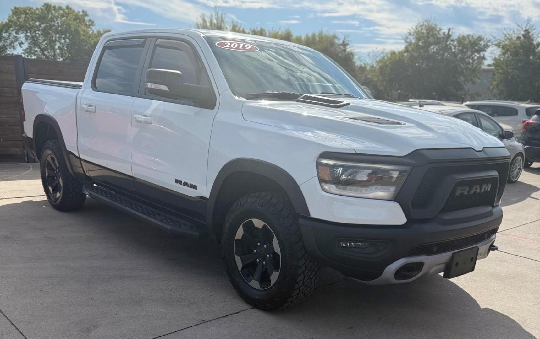 2019 White Ram 1500 Rebel Crew Cab 4x4 5'7 Box (1C6SRFLT4KN) , located at 2401 E Main St., Grand Prairie, TX, 75050, (972) 262-4440, 32.748981, -96.969643 - Photo#20