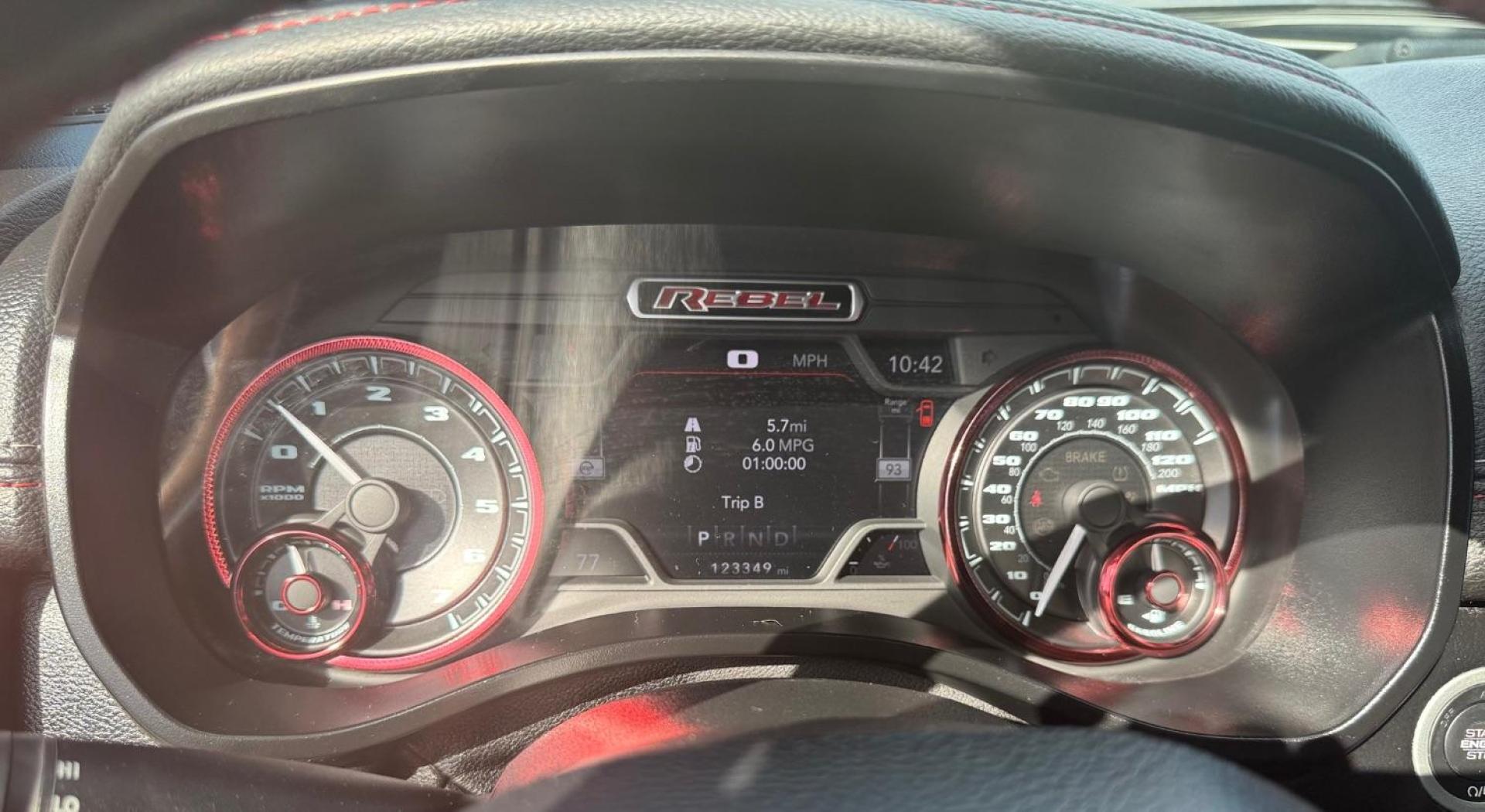 2019 White Ram 1500 Rebel Crew Cab 4x4 5'7 Box (1C6SRFLT4KN) , located at 2401 E Main St., Grand Prairie, TX, 75050, (972) 262-4440, 32.748981, -96.969643 - Photo#25