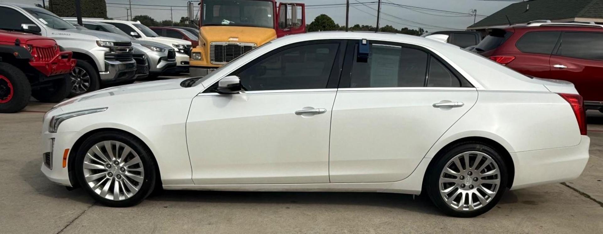 2016 White Cadillac CTS Luxury Collection (1G6AR5SX0G0) with an 2L I-4 gasoline direct injection engine, located at 2401 E Main St., Grand Prairie, TX, 75050, (972) 262-4440, 32.748981, -96.969643 - Photo#5