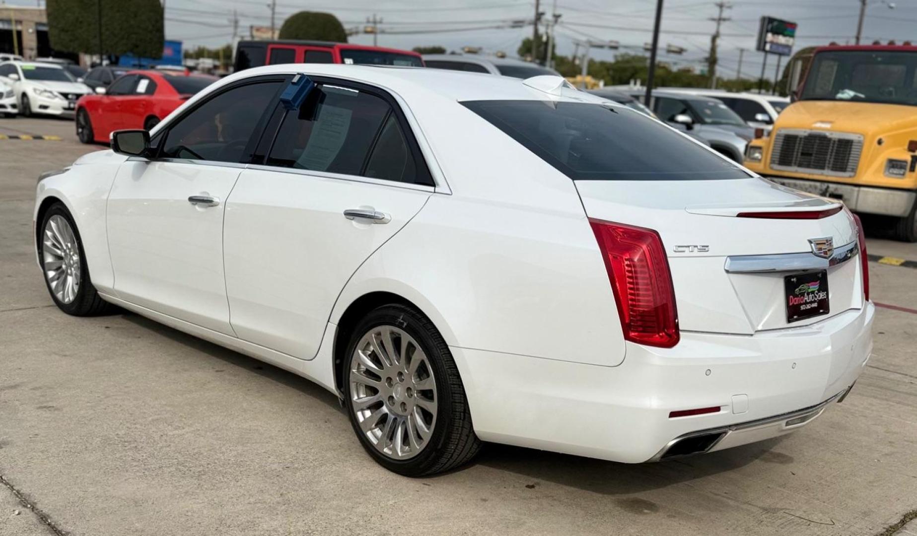 2016 White Cadillac CTS Luxury Collection (1G6AR5SX0G0) with an 2L I-4 gasoline direct injection engine, located at 2401 E Main St., Grand Prairie, TX, 75050, (972) 262-4440, 32.748981, -96.969643 - Photo#6