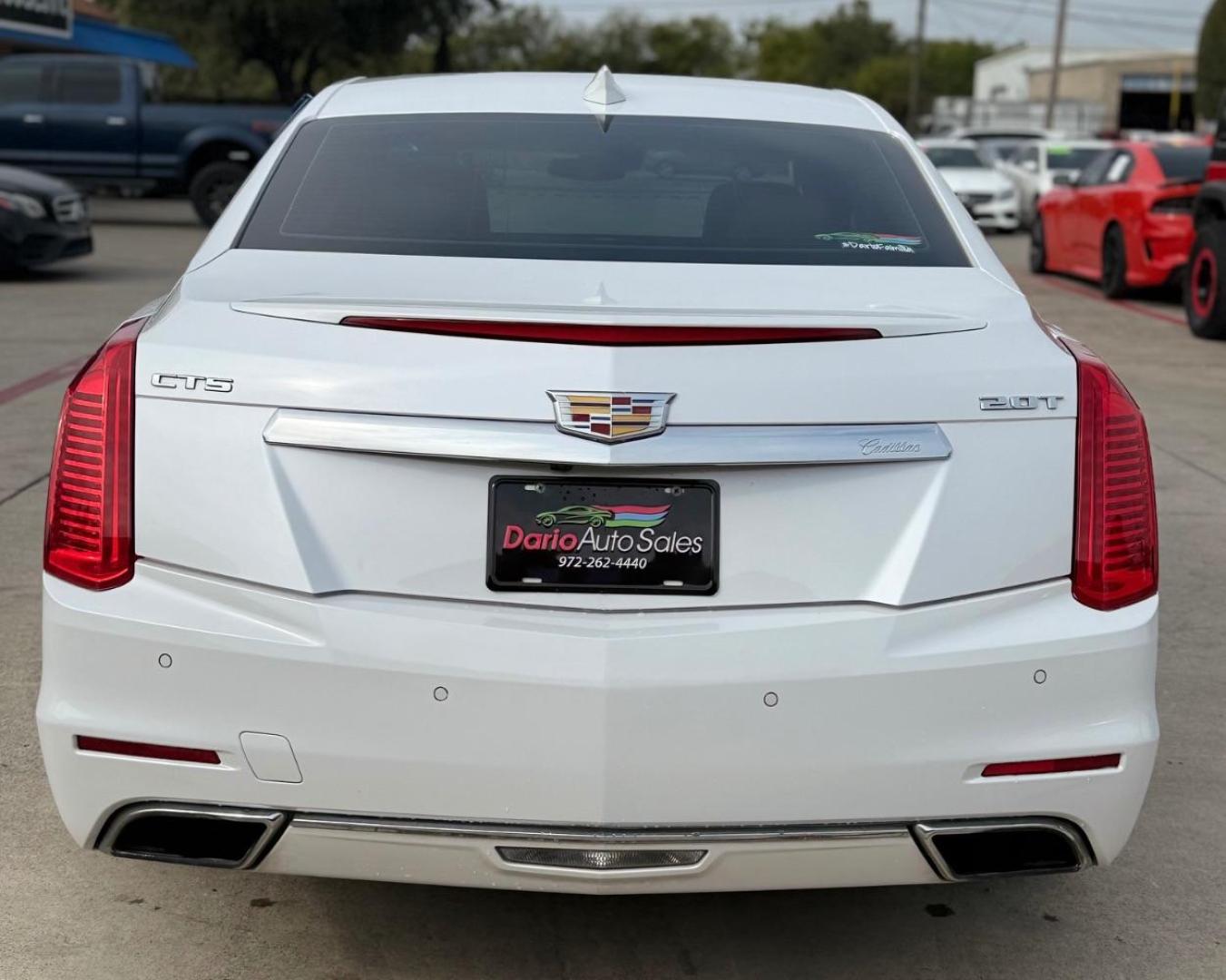 2016 White Cadillac CTS Luxury Collection (1G6AR5SX0G0) with an 2L I-4 gasoline direct injection engine, located at 2401 E Main St., Grand Prairie, TX, 75050, (972) 262-4440, 32.748981, -96.969643 - Photo#9