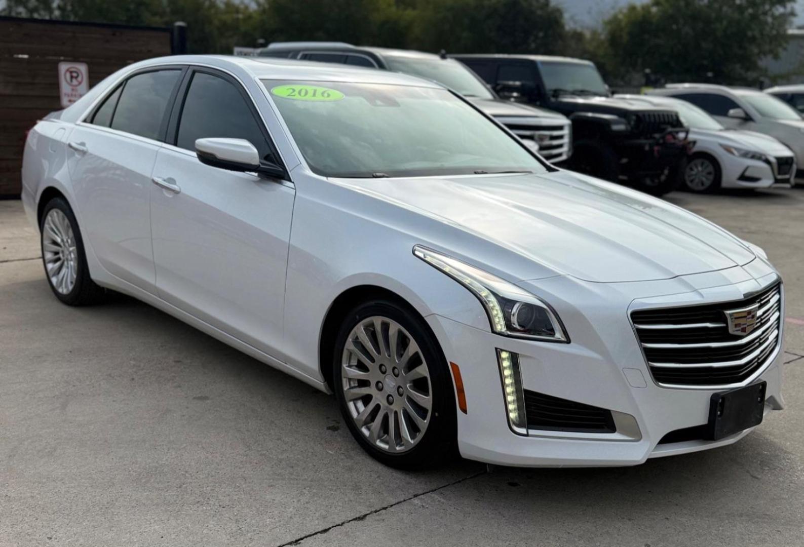 2016 White Cadillac CTS Luxury Collection (1G6AR5SX0G0) with an 2L I-4 gasoline direct injection engine, located at 2401 E Main St., Grand Prairie, TX, 75050, (972) 262-4440, 32.748981, -96.969643 - Photo#16