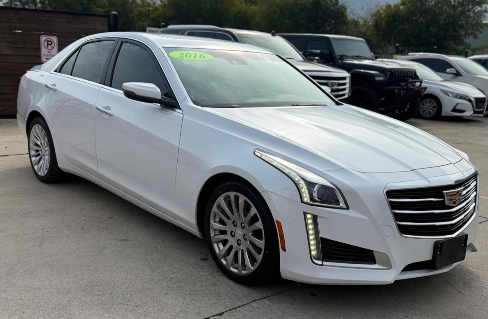 2016 White Cadillac CTS Luxury Collection (1G6AR5SX0G0) with an 2L I-4 gasoline direct injection engine, located at 2401 E Main St., Grand Prairie, TX, 75050, (972) 262-4440, 32.748981, -96.969643 - Photo#17
