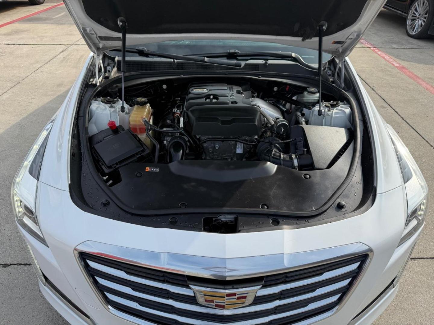 2016 White Cadillac CTS Luxury Collection (1G6AR5SX0G0) with an 2L I-4 gasoline direct injection engine, located at 2401 E Main St., Grand Prairie, TX, 75050, (972) 262-4440, 32.748981, -96.969643 - Photo#37