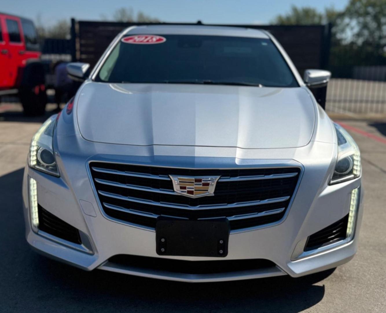 2018 Silver Cadillac CTS 2.0L Turbo Luxury RWD (1G6AR5SX8J0) with an 2.0L L4 DOHC 24V TURBO engine, 6-Speed Automatic transmission, located at 2401 E Main St., Grand Prairie, TX, 75050, (972) 262-4440, 32.748981, -96.969643 - Photo#1