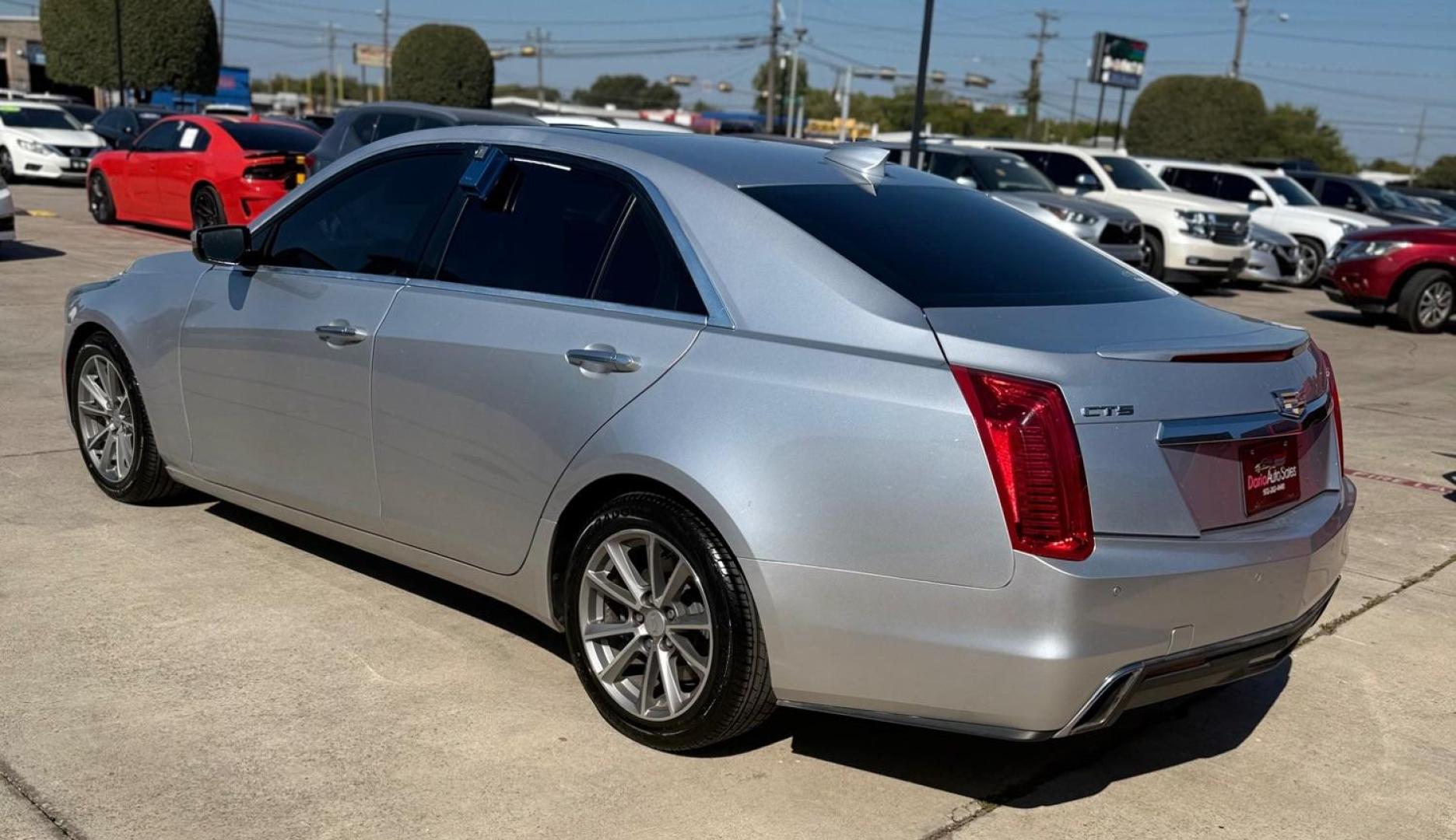 2018 Silver Cadillac CTS 2.0L Turbo Luxury RWD (1G6AR5SX8J0) with an 2.0L L4 DOHC 24V TURBO engine, 6-Speed Automatic transmission, located at 2401 E Main St., Grand Prairie, TX, 75050, (972) 262-4440, 32.748981, -96.969643 - Photo#7