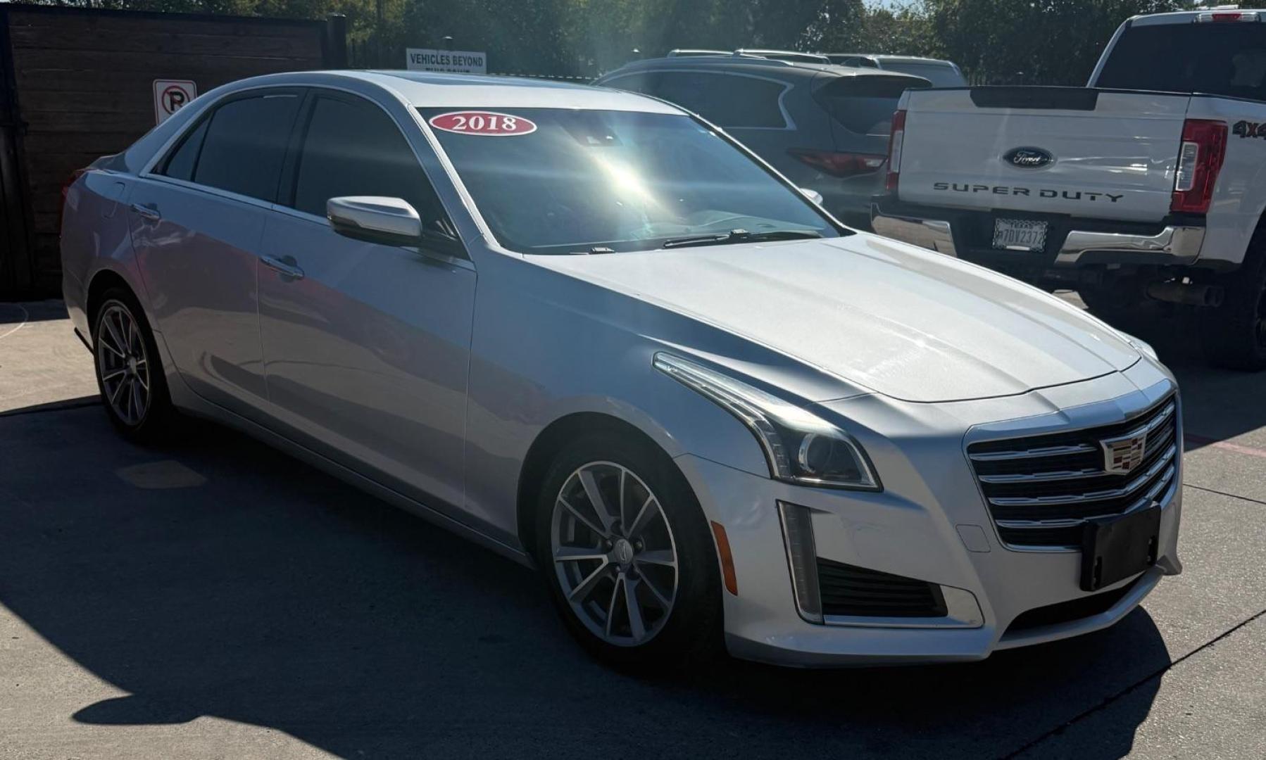 2018 Silver Cadillac CTS 2.0L Turbo Luxury RWD (1G6AR5SX8J0) with an 2.0L L4 DOHC 24V TURBO engine, 6-Speed Automatic transmission, located at 2401 E Main St., Grand Prairie, TX, 75050, (972) 262-4440, 32.748981, -96.969643 - Photo#13