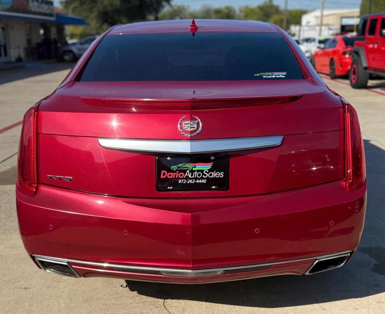 2014 Red Cadillac XTS Premium (2G61P5S35E9) with an 3.6L V-6 gasoline direct injection engine, located at 2401 E Main St., Grand Prairie, TX, 75050, (972) 262-4440, 32.748981, -96.969643 - Photo#11