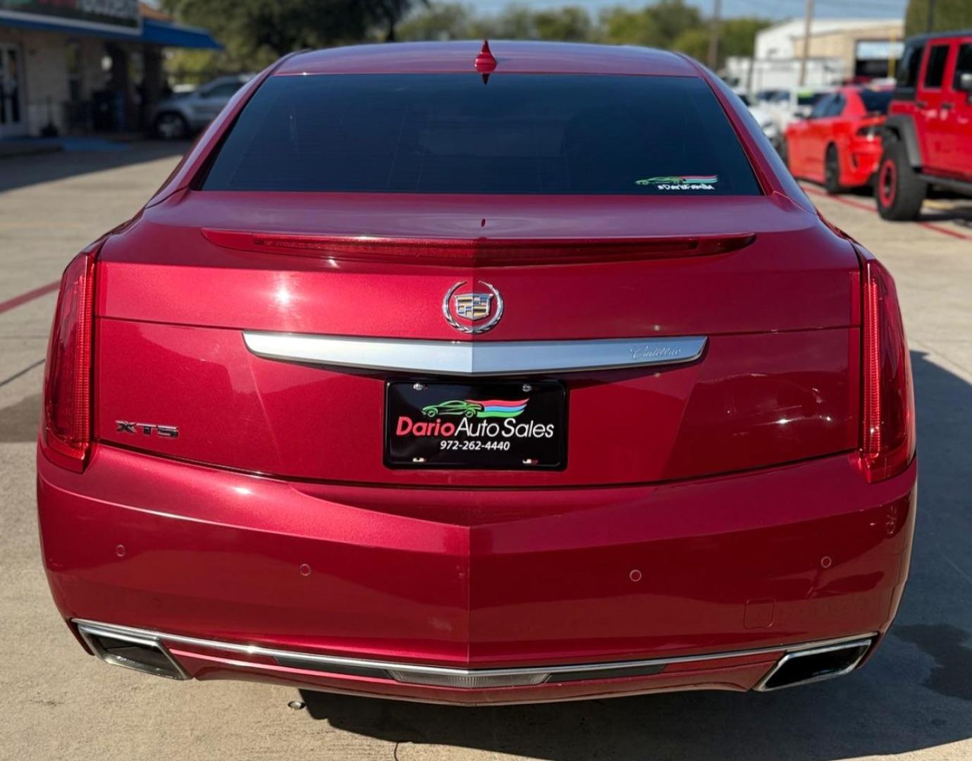 2014 Red Cadillac XTS Premium (2G61P5S35E9) with an 3.6L V-6 gasoline direct injection engine, located at 2401 E Main St., Grand Prairie, TX, 75050, (972) 262-4440, 32.748981, -96.969643 - Photo#12