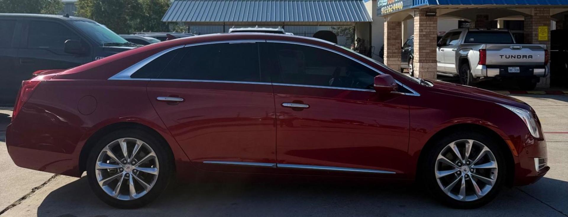 2014 Red Cadillac XTS Premium (2G61P5S35E9) with an 3.6L V-6 gasoline direct injection engine, located at 2401 E Main St., Grand Prairie, TX, 75050, (972) 262-4440, 32.748981, -96.969643 - Photo#16