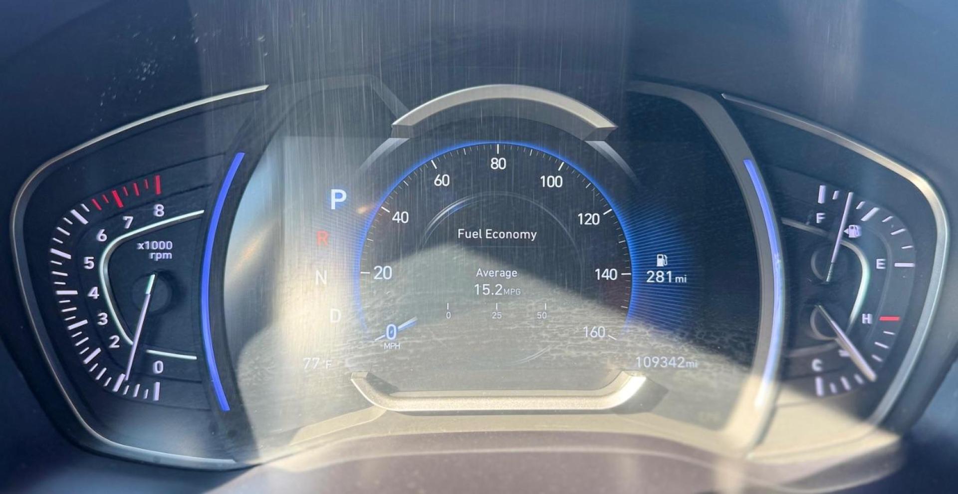 2019 Silver Hyundai Santa Fe SEL Plus (5NMS33AD6KH) with an Theta II 2.4L I-4 gasoline direct injection engine, located at 2401 E Main St., Grand Prairie, TX, 75050, (972) 262-4440, 32.748981, -96.969643 - Photo#23