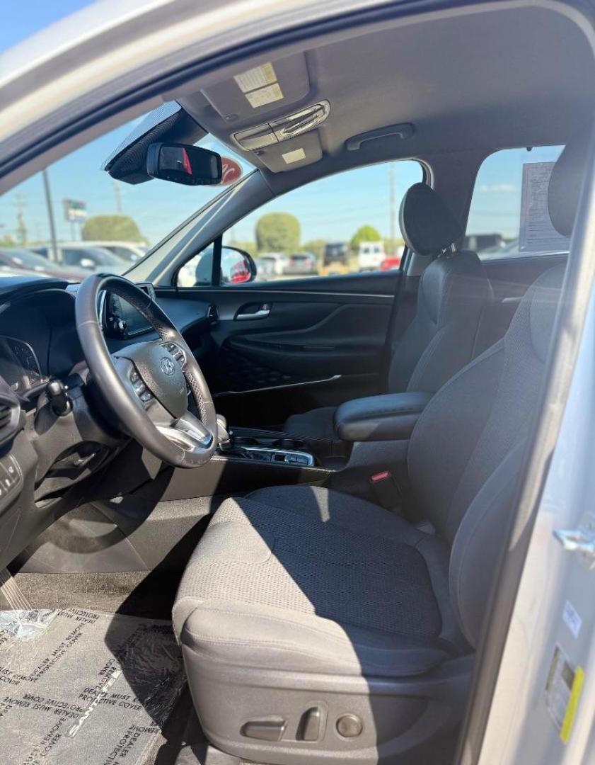 2019 Silver Hyundai Santa Fe (5NMS33AD6KH) with an Theta II 2.4L I-4 gasoline direct injection engine, located at 2401 E Main St., Grand Prairie, TX, 75050, (972) 262-4440, 32.748981, -96.969643 - Photo#12
