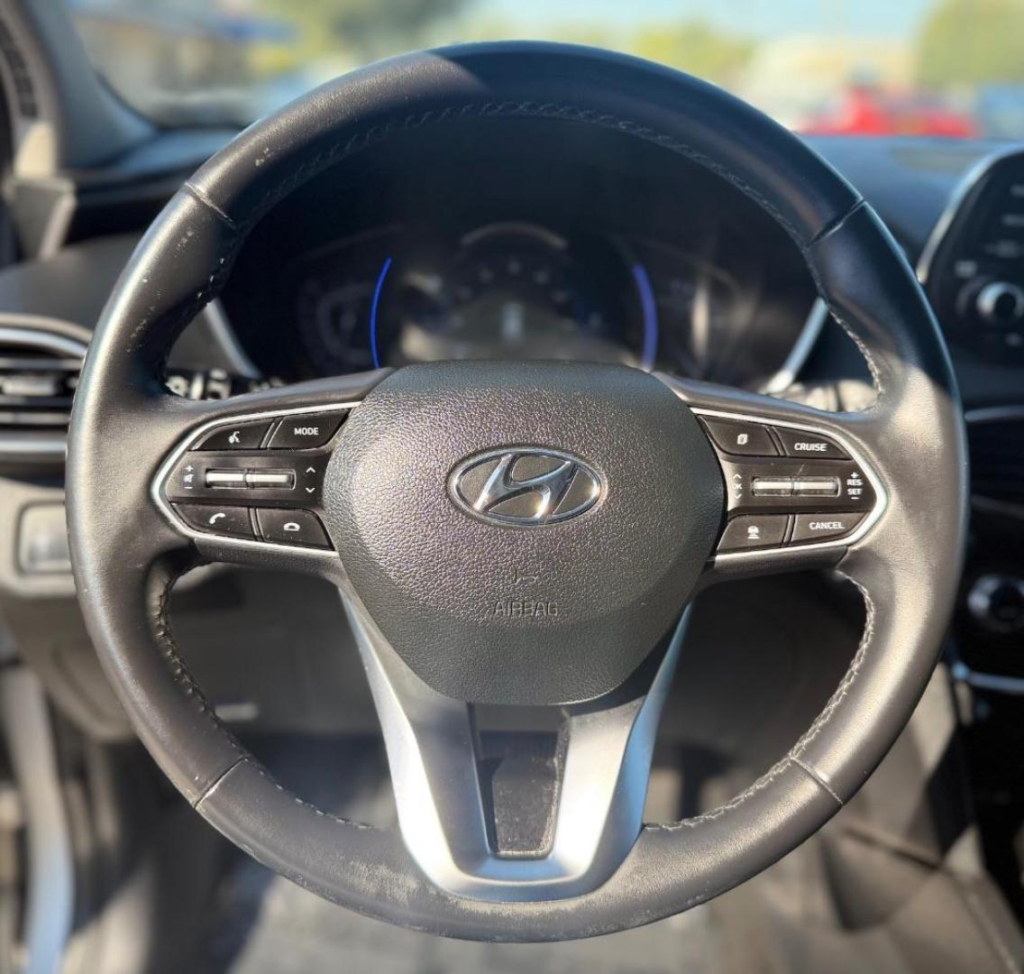 2019 Silver Hyundai Santa Fe (5NMS33AD6KH) with an Theta II 2.4L I-4 gasoline direct injection engine, located at 2401 E Main St., Grand Prairie, TX, 75050, (972) 262-4440, 32.748981, -96.969643 - Photo#15